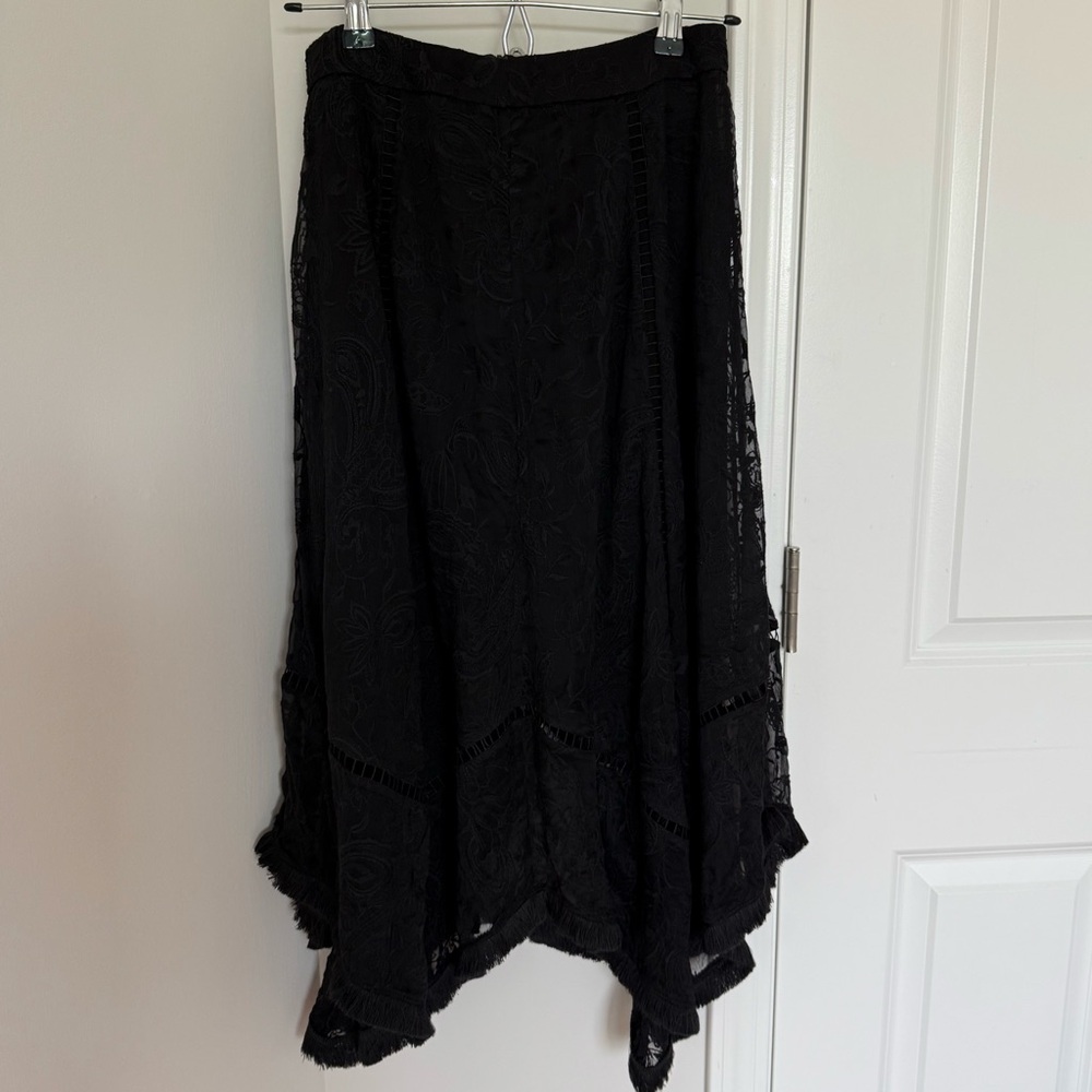 Zimmermann Black Lace Maxi Skirt